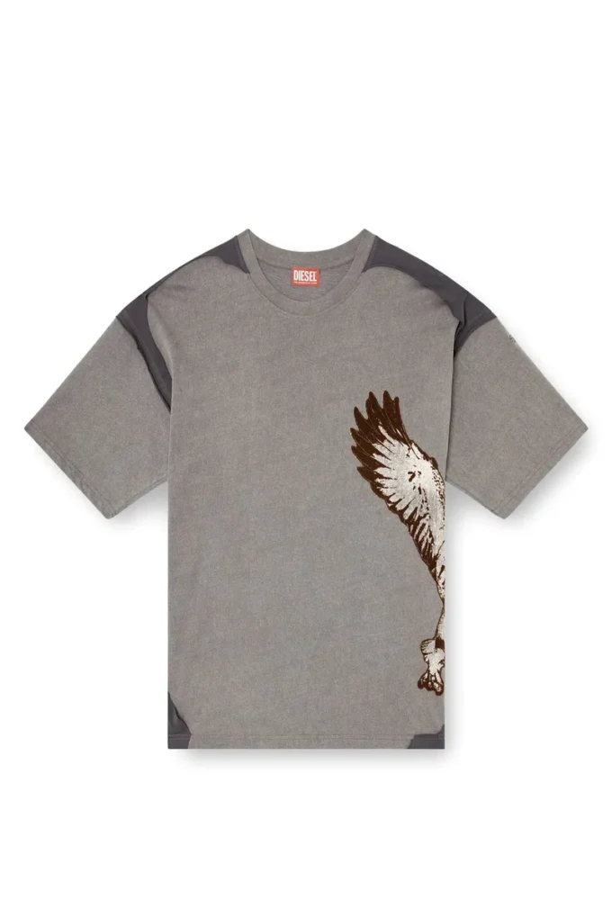 t-boxt-peeloff Peel-off T-shirt with eagle print