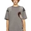 t-boxt-peeloff Peel-off T-shirt with eagle print