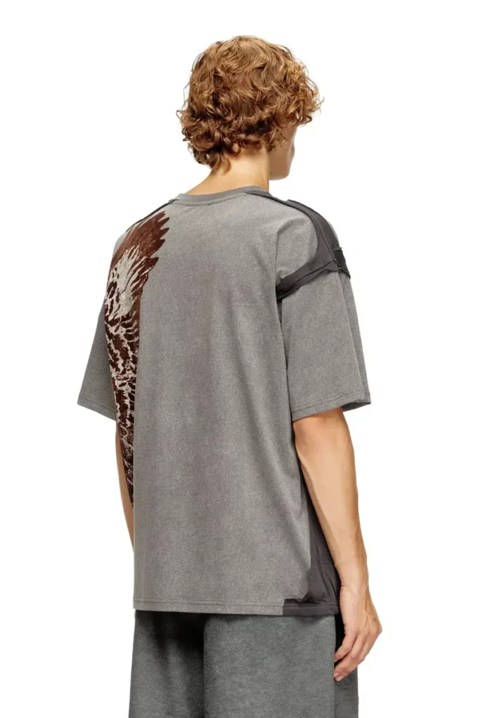 t-boxt-peeloff Peel-off T-shirt with eagle print