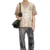 t-boxt-t13 T-shirt with tonal medieval print