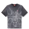 t-boxt-t13 T-shirt with tonal medieval print