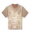 t-boxt-t13 T-shirt with tonal medieval print
