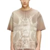 t-boxt-t13 T-shirt with tonal medieval print