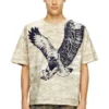 t-boxt-t14 Camo T-shirt with eagle print
