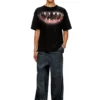 t-boxt-t21 Cotton t-shirt with Shark mouth print