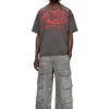 t-boxt-t5 Cotton T-shirt with Oval D print