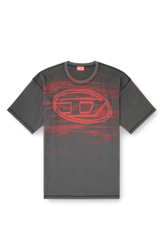 t-boxt-t5 Cotton T-shirt with Oval D print