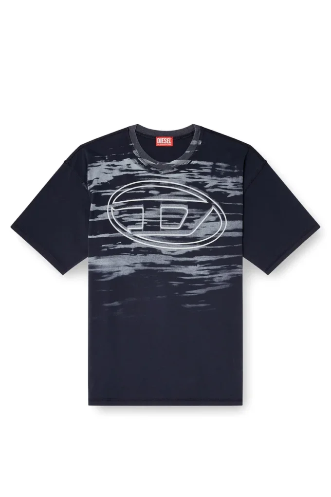 t-boxt-t5 Cotton T-shirt with Oval D print