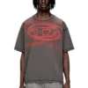 t-boxt-t5 Cotton T-shirt with Oval D print