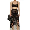 t-bra-dev Tulle bra top with destroyed jersey