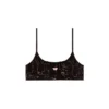 t-bra-dev Tulle bra top with destroyed jersey