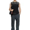 t-brico-new Faded tank top with cut-out Oval D