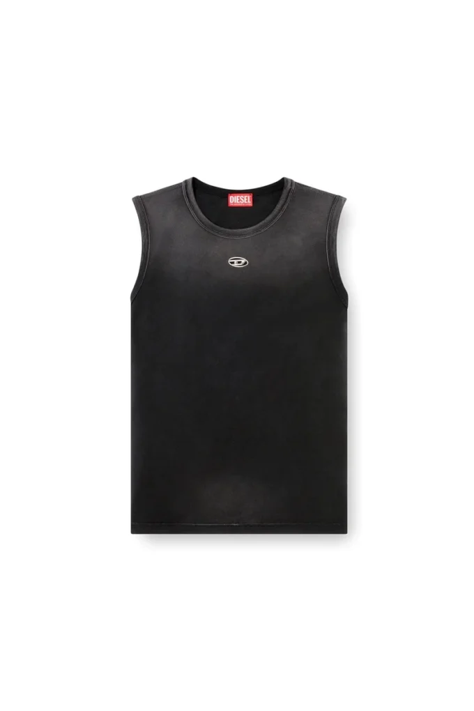 t-brico-new Faded tank top with cut-out Oval D