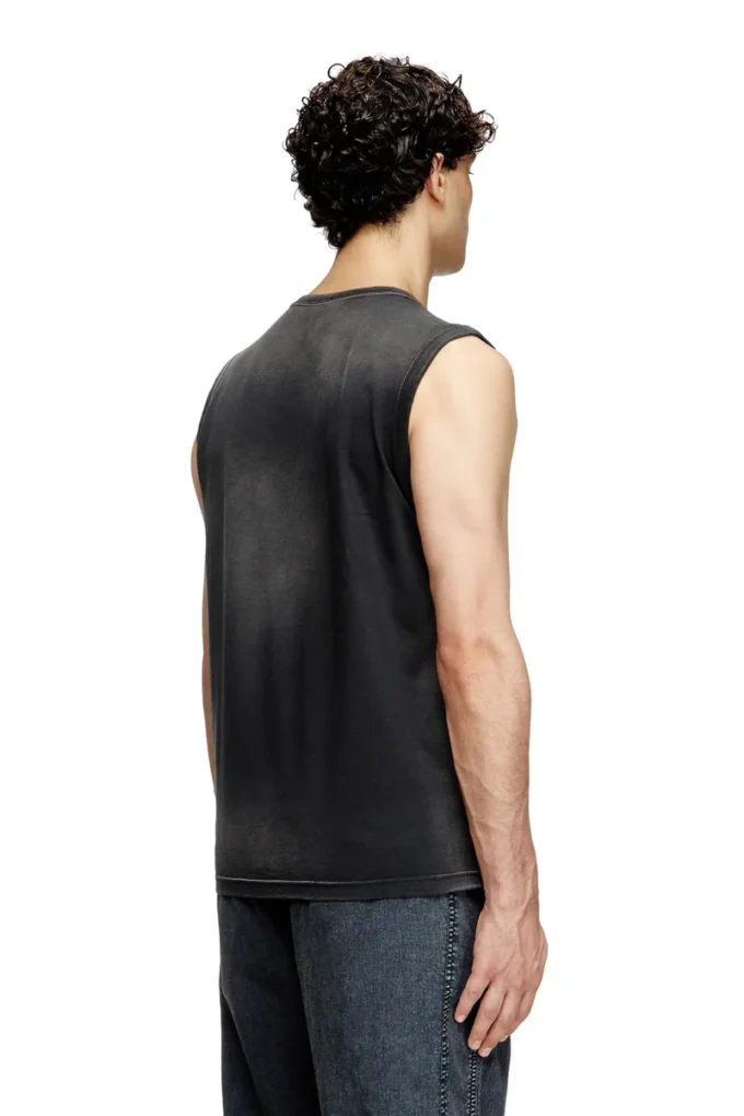 t-brico-new Faded tank top with cut-out Oval D