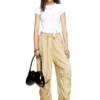 t-bunny-tail T-shirt with wrap ties