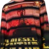 t-craneup-ls T-shirt with striped movie print