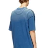 t-craoxt Cotton T-shirt with contrasting overlock stitching