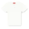 t-ele-long-od Slim ribbed T-shirt with metallic Oval D