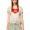 t-ele Ribbed T-shirt with watercolour heart D