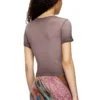 t-ele Ribbed T-shirt with watercolour heart D