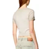 t-ele Ribbed T-shirt with watercolour heart D