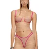 t-hailyna Ruched mesh top with binding