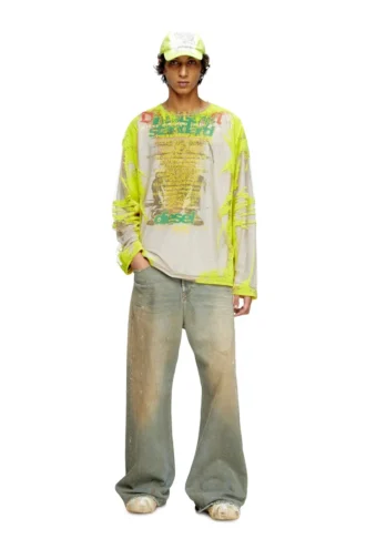 t-hassan-ls-a Long-sleeve nylon T-shirt with lyrics print