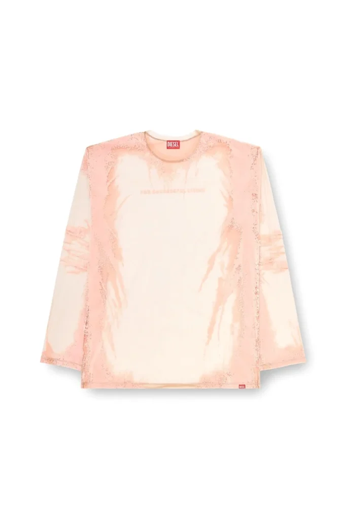 t-hassan-ls-a Long-sleeve nylon T-shirt with lyrics print