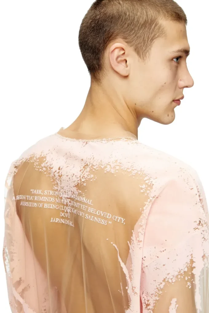 t-hassan-ls-a Long-sleeve nylon T-shirt with lyrics print
