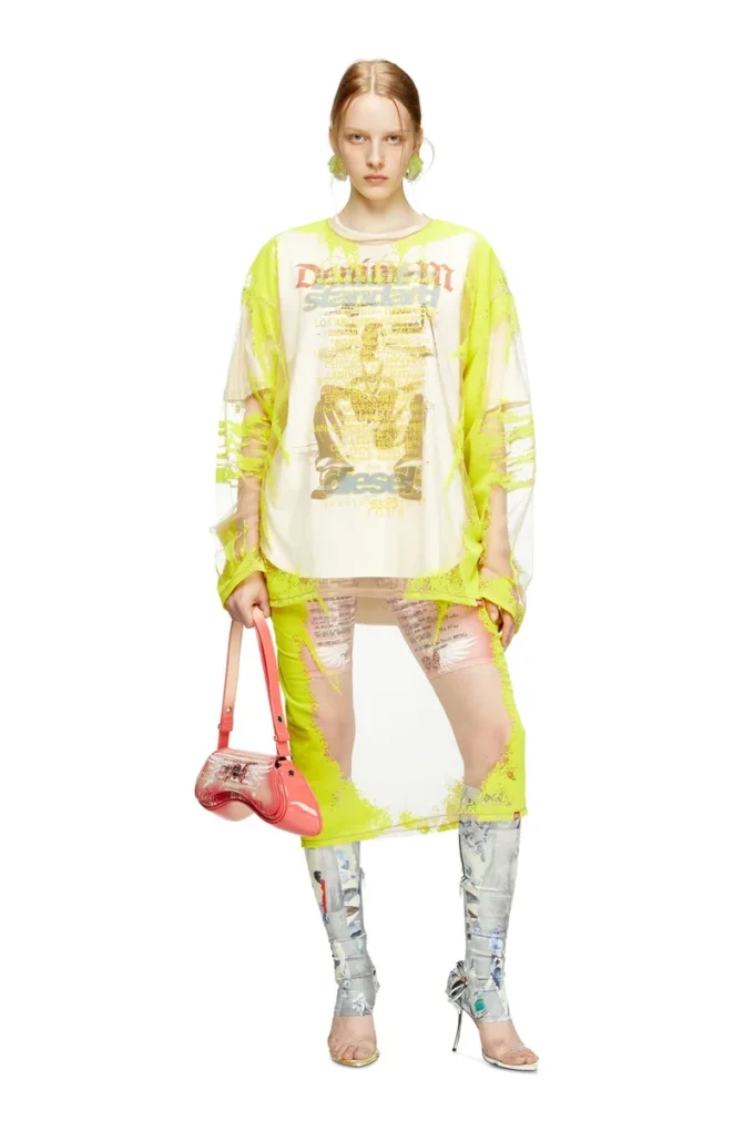 t-hassan-ls-a Long-sleeve nylon T-shirt with lyrics print