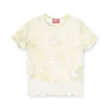 t-inlay Nylon T-shirt with Heraldic print