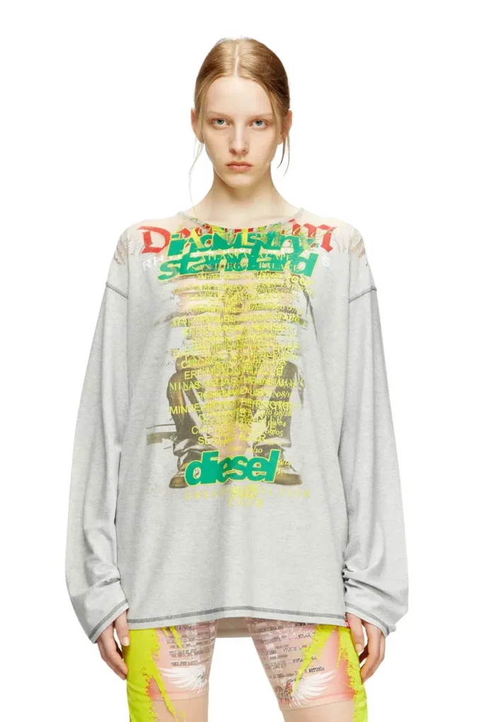 t-jerry-b Long-sleeve T-shirt with lyrics print