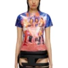 t-jodie T-shirt with creased Diesel film print