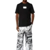 t-just-n4 Logo-flocked T-shirt in organic cotton