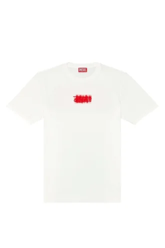 t-just-n4 Logo-flocked T-shirt in organic cotton