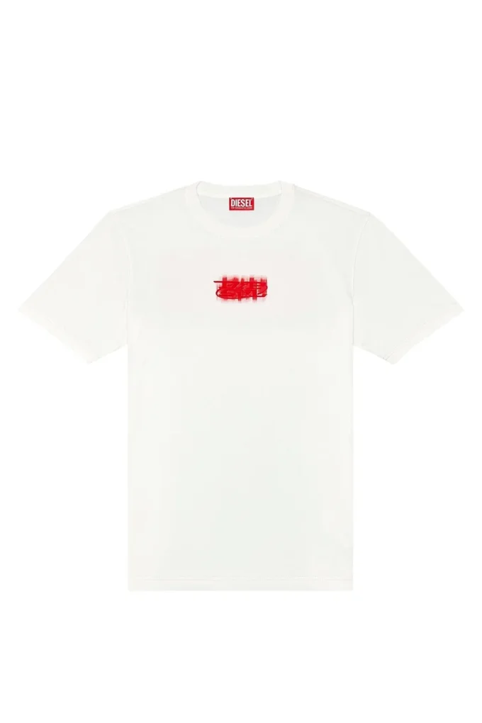 t-just-n4 Logo-flocked T-shirt in organic cotton