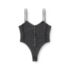 t-ley Thong bodysuit in marbled ribbed jersey