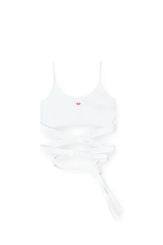 t-leya-tail Vest top with wrap ties