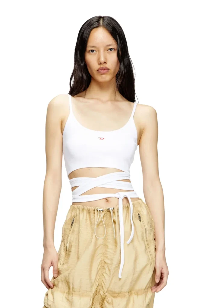 t-leya-tail Vest top with wrap ties