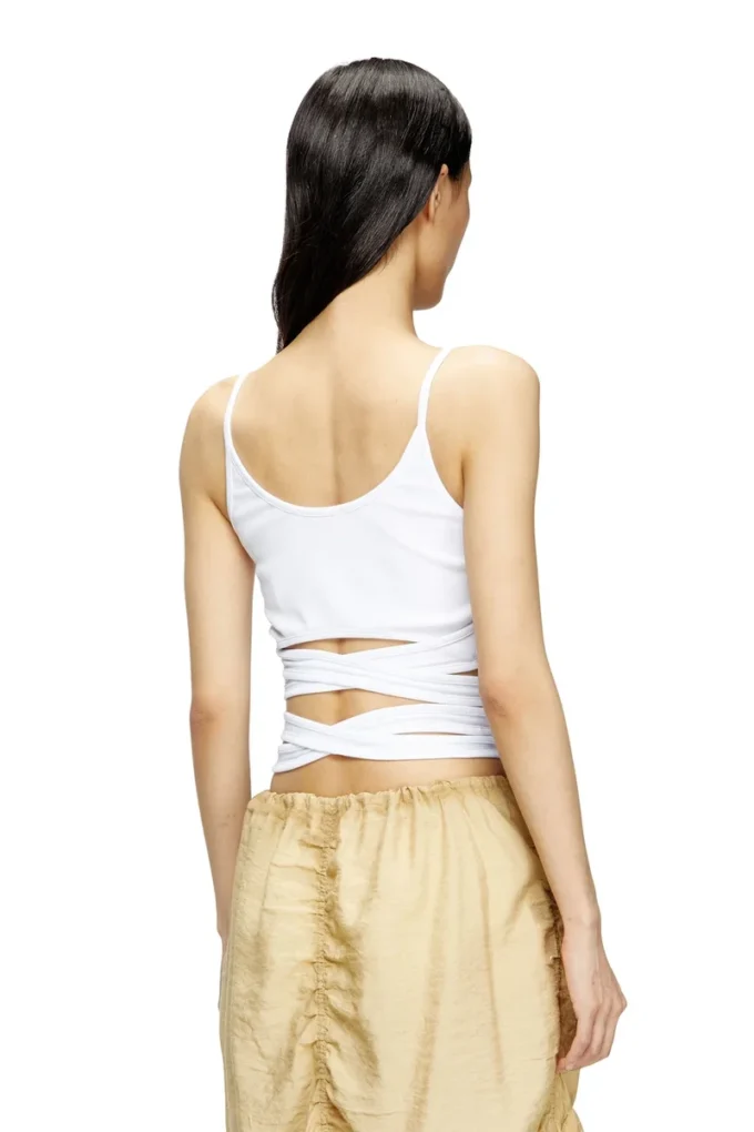 t-leya-tail Vest top with wrap ties