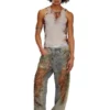 t-lifty-burn-art Tulle tank with burning plastic print