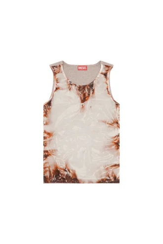 t-lifty-burn-art Tulle tank with burning plastic print
