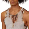 t-lifty-burn-art Tulle tank with burning plastic print