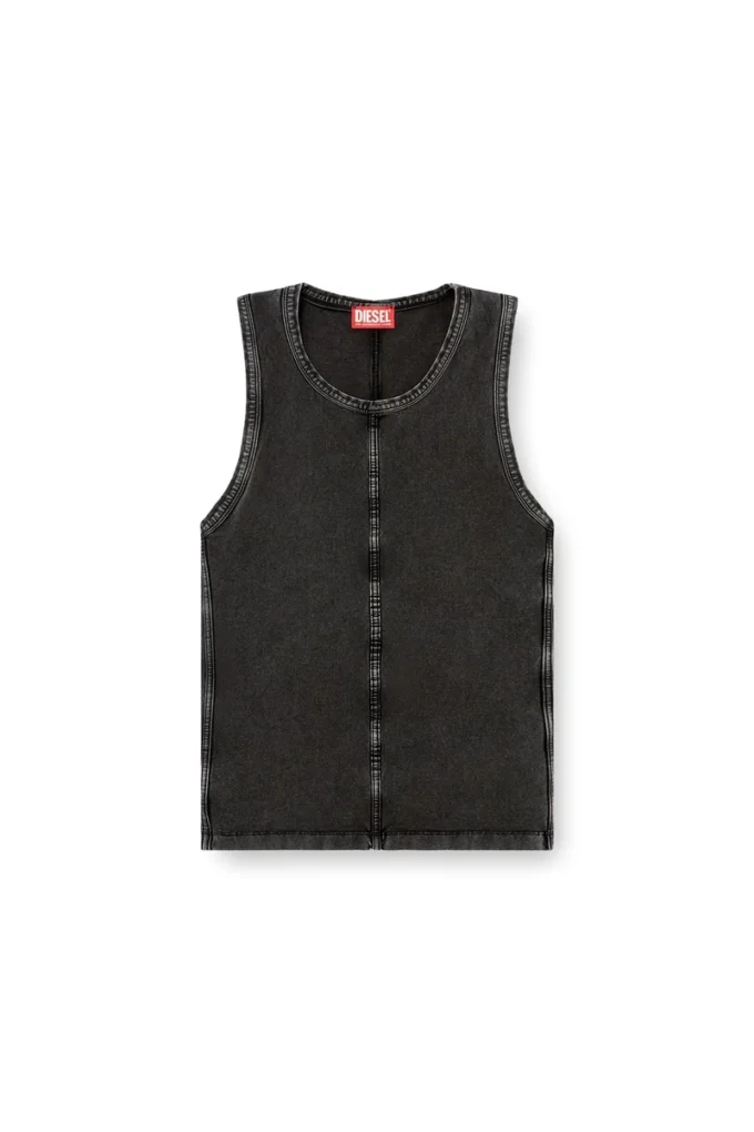 t-mely-sl Tank top in denim-look jersey