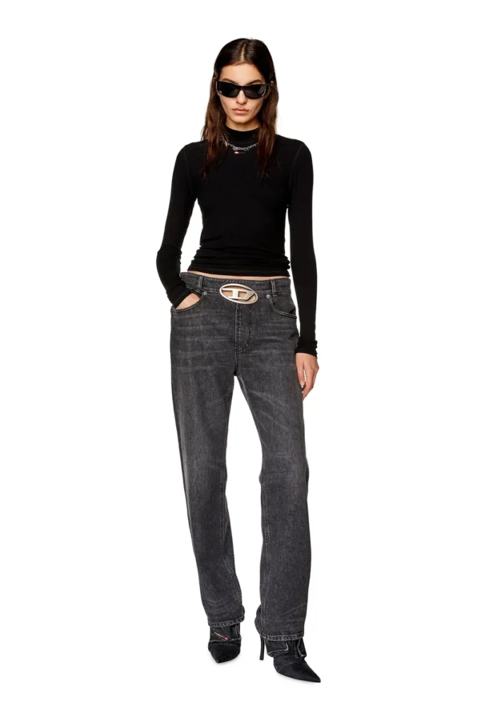 t-mokky-ls-microdiv Ribbed top with mock neck