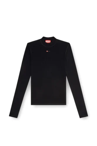 t-mokky-ls-microdiv Ribbed top with mock neck