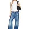 t-mokky-sl-microdiv Ribbed tank top with mock neck