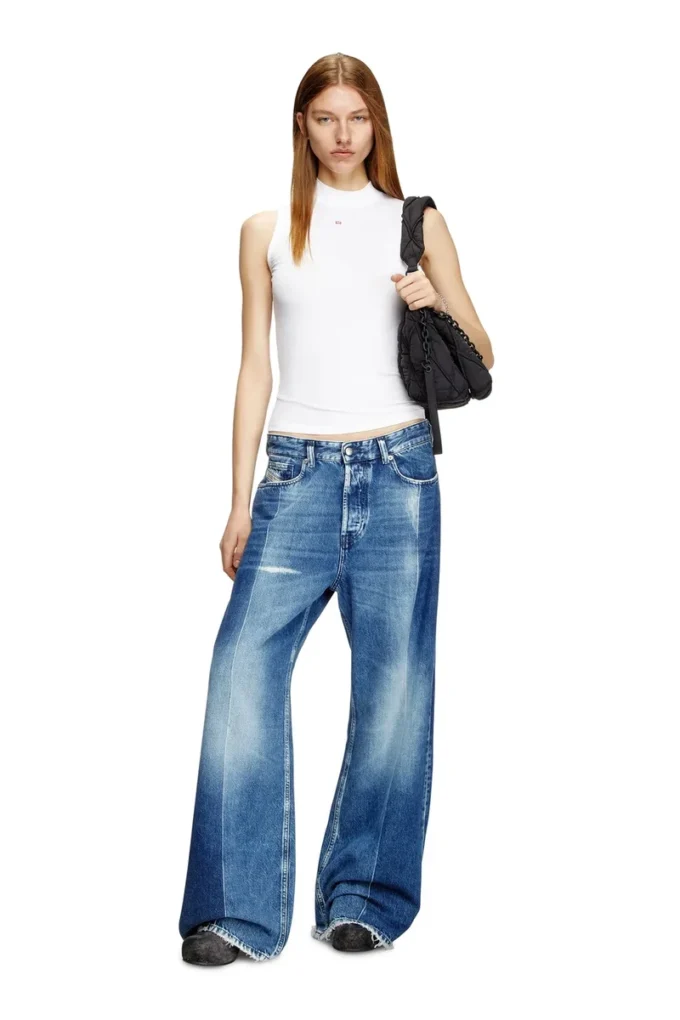 t-mokky-sl-microdiv Ribbed tank top with mock neck