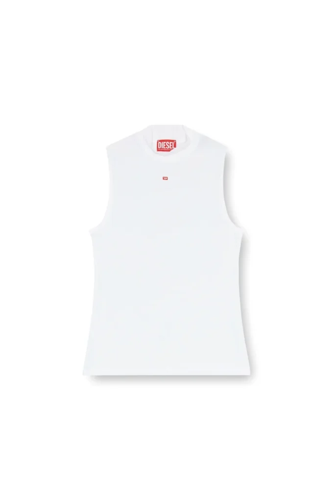 t-mokky-sl-microdiv Ribbed tank top with mock neck