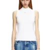 t-mokky-sl-microdiv Ribbed tank top with mock neck